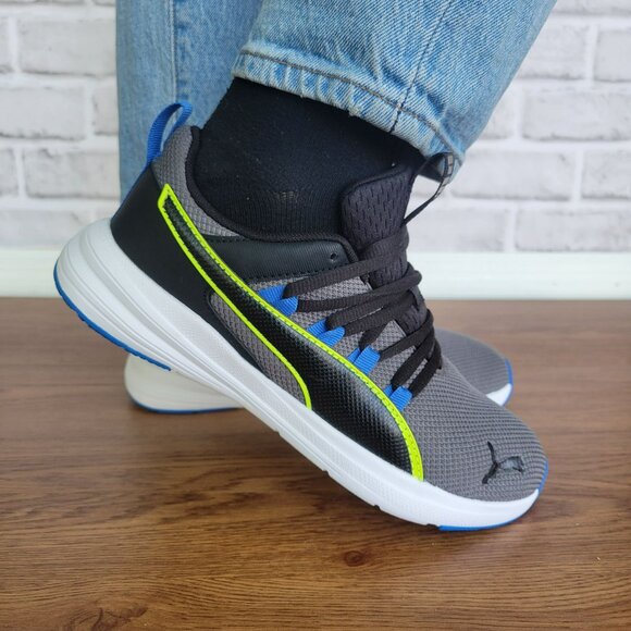 ✨Puma Lightweight Size 5 Men's Running Shoes Sneakers Gray/Black 399051-03 New✨ - Picture 9 of 11